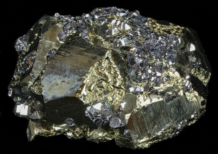 Gleaming Pyrite With Galena - Peru #59597